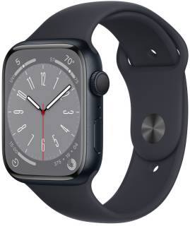 Apple Watch Series 8 GPS 41mm Midnight Aluminum Case w. Midnight Sport Band (MNP53)