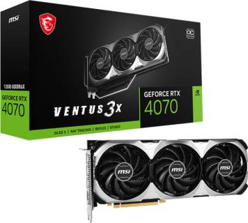 Видеокарта MSI GeForce RTX 4070 VENTUS 3X 12GB OC RTX 4070 VENTUS 3X 12G OC