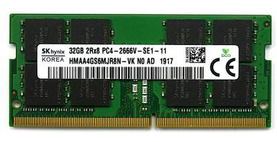 Оперативная память Hynix So-Dimm DDR4 32GB 2666MHz CL18 HMAA4GS6MJR8N-VK