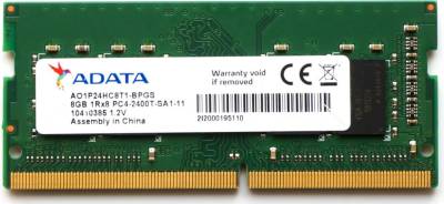 Оперативная память A-Data So-Dimm DDR4 8GB 2400MHz CL17 AO1P24HC8T1-BPGS