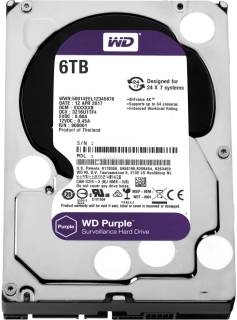 Внутренний HDD/SSD Western Digital WD Purple 6TB 5400rpm 256MB WD64PURZ