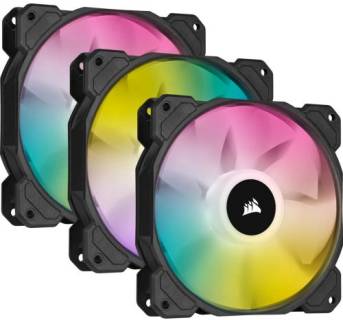 Вентилятор Corsair iCUE SP120 RGB ELITE Performance 120mm PWM Fan - Triple Pack with Lighting Node CORE CO-9050109-WW