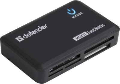 Картридер Defender Optimus Black USB 2.0 83501
