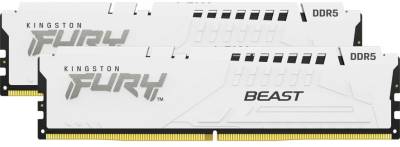 Оперативная память Kingston FURY Beast White EXPO DDR5 32GB (2x16GB) 5200MHz CL36 Kit KF552C36BWEK2-32