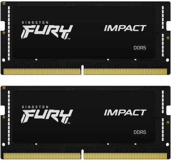 Оперативная память Kingston So-Dimm FURY Impact PnP DDR5 32GB (2x16GB) 5600MHz CL40 Kit KF556S40IBK2-32