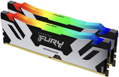Оперативная память Kingston FURY Renegade Black RGB XMP DDR5 64GB (2x32GB) 6000MHz CL32 Kit KF560C32RSAK2-64