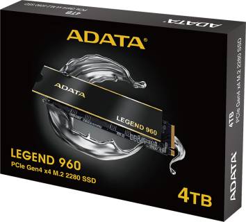 Внутренний HDD/SSD A-Data LEGEND 960 4TB M.2 2280 NVMe PCIe Gen4 x4 TLC ALEG-960-4TCS