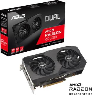 Видеокарта ASUS Dual Radeon RX 6600 V2 8GB DUAL-RX6600-8G-V2