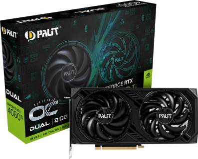 Видеокарта Palit GeForce RTX 4060 Ti Dual OC 8GB NE6406TT19P1-1060D
