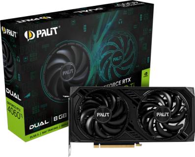 Видеокарта Palit GeForce RTX 4060 Ti Dual 8GB NE6406T019P1-1060D