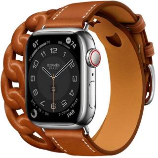 Apple Watch Series 7 GPS + Cellular 45mm Gold Stainless Steel Case with Gold Milanese Loop MKJG3, MKJY3
