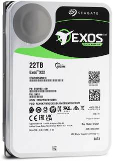 Внутренний HDD/SSD Seagate Exos X22 22TB 7200rpm 512MB ST22000NM001E