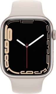 Apple Watch Series 7 GPS (MKN63) 45mm Starlight Aluminum Case With Starlight Sport Band
