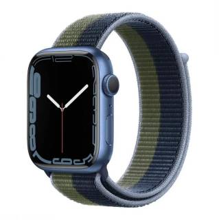 Apple Watch S7 GPS 45mm Blue/Abyss Blue Moss Green Sport Loop MKNR3/ML313
