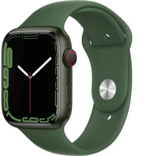 Apple Watch Series 7 GPS 45mm Green Aluminum Case with Clover Sport Band MKN73