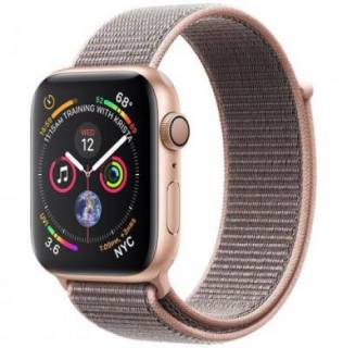 Apple Watch Series 4 GPS (MU6G2) 44mm Gold Aluminum Case with Pink Sand Sport Band MU6G2GK/A
