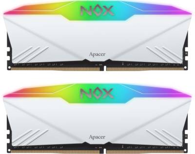 Оперативная память Apacer NOX RGB White DDR4 32GB (2x16GB) 3600MHz CL18 Kit AH4U32G36C25YNWAA-2