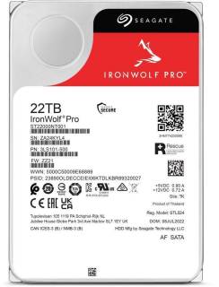 Внутренний HDD/SSD Seagate IronWolf Pro 22TB 7200rpm 512MB ST22000NT001