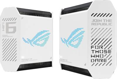 Сетевой маршрутизатор ASUS ROG Rapture Gaming Mesh System GT6 2PK White 90IG07F0-MU9A40