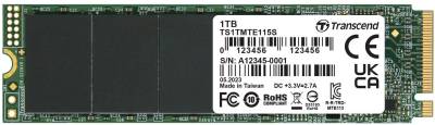 Внутренний HDD/SSD Transcend 115S 1TB M.2 2280 NVMe PCIe Gen3 x4 3D TLC TS1TMTE115S