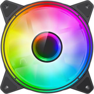 Вентилятор GAMEMAX FN-12Rainbow-Q-Infinity WT