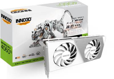 Видеокарта Inno3D GeForce RTX 4060 Ti 8GB TWIN X2 OC WHITE N406T2-08D6X-171153W