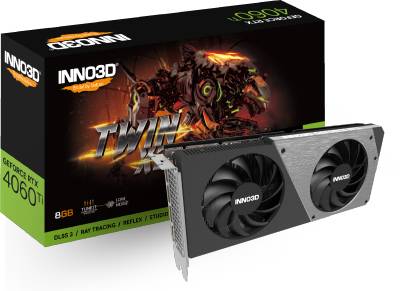 Видеокарта Inno3D GeForce RTX 4060 Ti 8GB TWIN X2 N406T2-08D6-171153N