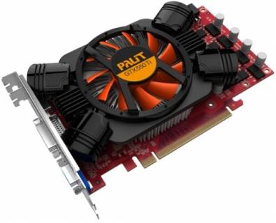 Видеокарта Palit GeForce GTX550Ti 1GB NE5X55TSHD09-1160F