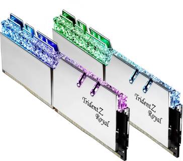 Оперативная память G.Skill Trident Z Royal Silver DDR4 64GB (2x32GB) 3600MHz CL18 Kit F4-3600C18D-64GTRS
