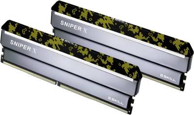 Оперативная память G.Skill Sniper X Camo Silver DDR4 32GB (2x16GB) 3600MHz CL19 Kit F4-3600C19D-32GSXKB