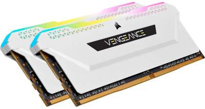 Оперативная память Corsair Vengeance RGB Pro SL White DDR4 16GB (2x8GB) 3200MHz CL16 Kit CMH16GX4M2E3200C16W