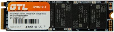 Внутренний HDD/SSD GTL Poseidon 512GB M.2 2280 NVMe PCIe Gen3 x4 3D TLC Bulk GTLPOS512GBNVOEM