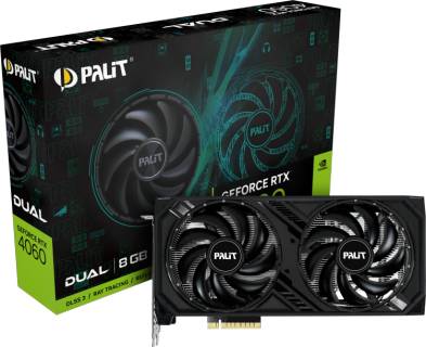 Видеокарта Palit GeForce RTX 4060 Dual 8GB NE64060019P1-1070D