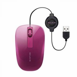 Мышка Belkin Comfort Retractable Fuichsia+Very Berry F5L051QQFDP