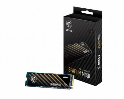 Внутренний HDD/SSD MSI Spatium M450 1TB M.2 2280 NVMe Gen4 x4 TLC S78-440L980-P83