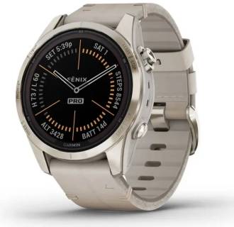 Garmin Fenix 7S Pro Sapphire Solar Soft Gold w. Limestone L. Band 010-02776-30