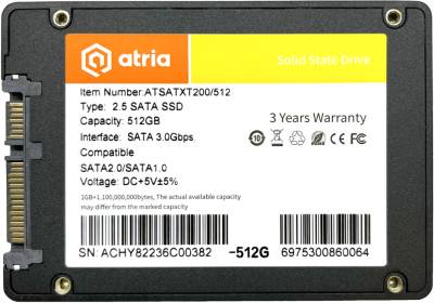 Внутренний HDD/SSD ATRIA XT200 G2 512GB TLC ATSATXT200/512