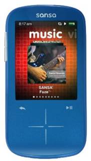 MP3 плеер Sansa SanDisk Sansa Fuze+ 4GB синий SDMX20R-004GB-E57
