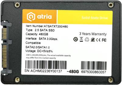 Внутренний HDD/SSD ATRIA XT200 480GB TLC ATSATXT200/480