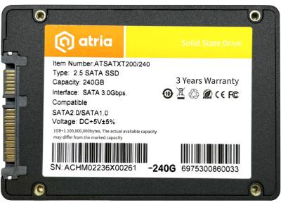 Внутренний HDD/SSD ATRIA XT200 240GB TLC ATSATXT200/240