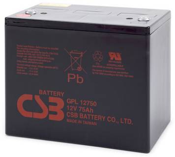 Аккумуляторная батарея CSB 12V - 75Ah (GPL12750)