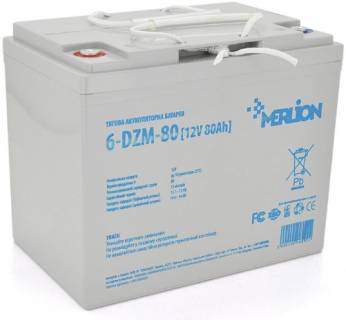 Аккумуляторная батарея Merlion 12V - 80Ah (6-DZM-80) 6-DZM-80/18092
