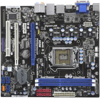 Материнская плата ASRock (H55M)