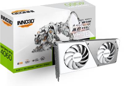 Видеокарта Inno3D GeForce RTX 4060 TWIN X2 OC WHITE 8GB N40602-08D6X-173051W