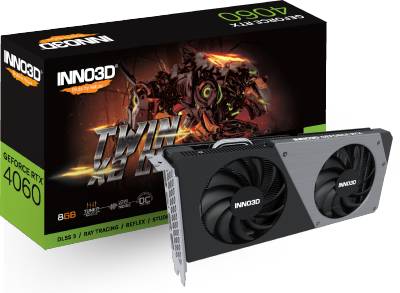 Видеокарта Inno3D GeForce RTX 4060 TWIN X2 OC 8GB N40602-08D6X-173051N