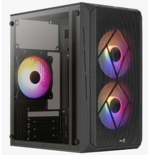 Корпус AeroCool CS-107-A-BK-v2 500W (ACCS-PC14032.11) Black + БП VX Plus 500 500W
