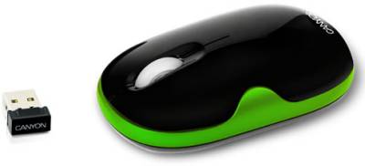 Мышка Canyon CNR-MSOW01 Black-Green CNR-MSOW01G