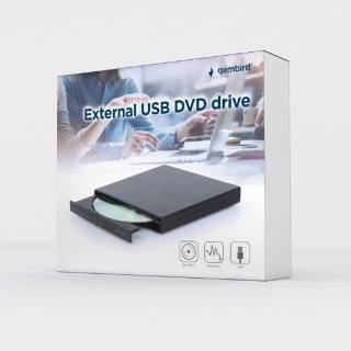 Оптический привод Gembird Зовнішній DVD-привід з інтерфейсом USB DVD-USB-04