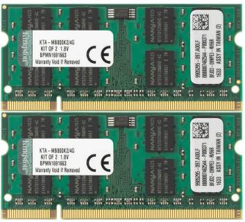 Оперативная память Kingston So-Dimm DDR2 4GB (2x2GB) 800MHz CL6 Kit KTA-MB800K2/4G