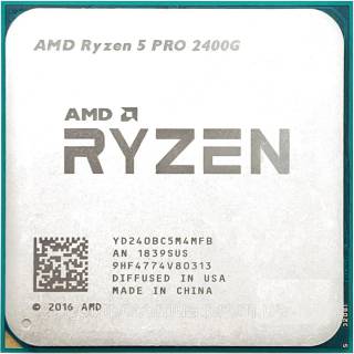 Процессор AMD Ryzen 5 PRO 2400G Tray YD240BC5M4MFB